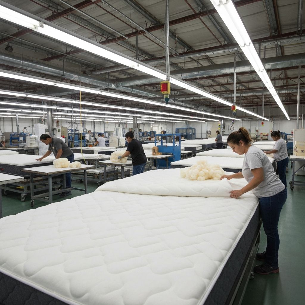 Doctor's Choice mattress manufacturing facility — American-made quality