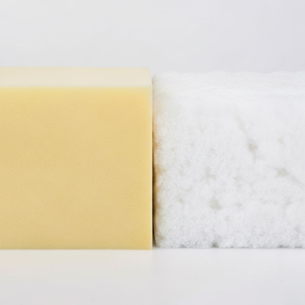 1.8 lb high-density foam vs 1.2 lb standard foam comparison